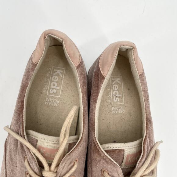 KEDS Velvet Rise Platform Sneakers in Light Pink // 10 - Picture 6 of 10